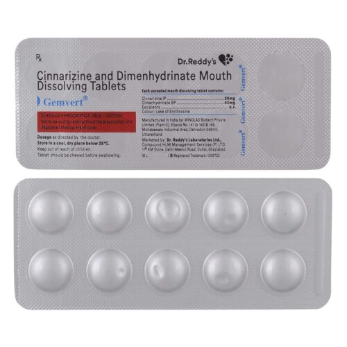 GEMVERT 20MG/40MG